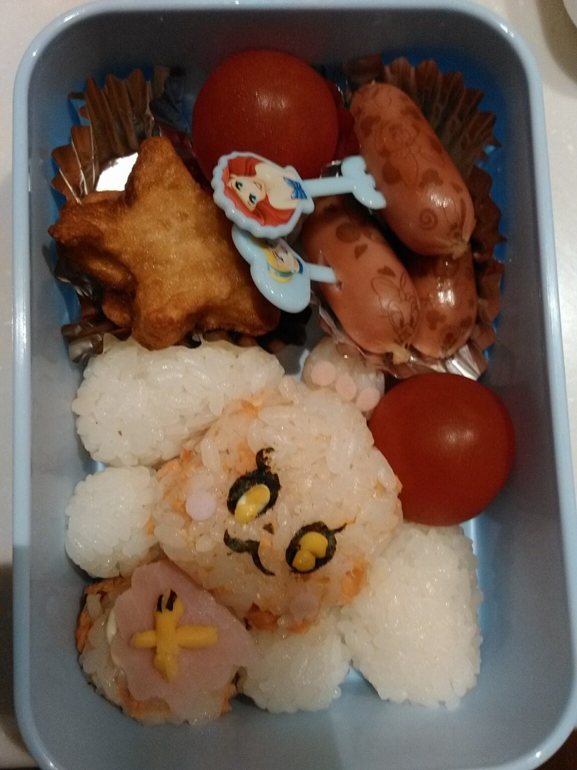 6割でいい！朝の5分で簡単にできたキャラ弁（のりアート） 4人育児の今が一番いいトキ